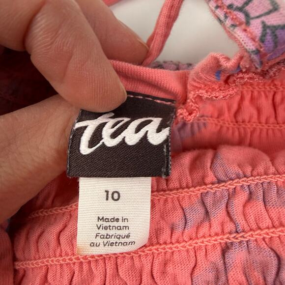 Tea Collection Smocked Floral Romper - Picture 5 of 6